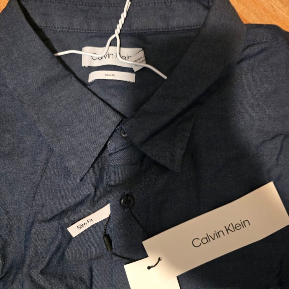 Calvin Klein Blue Casual Button Down Shirt
